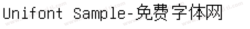 Unifont Sample字体转换